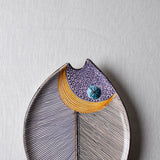 Fish Plate Long (L) Purple Mystery
