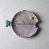 Fish Plate Round (L) Tender Blooming