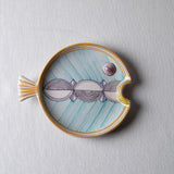 Fish Plate Round (L) Mrs. Smile