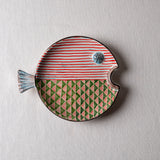 Fish Plate Round (L) Red Trail