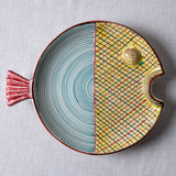 Fish Plate Round (L) Sunrise at the Beach