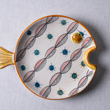 Fish Plate Round (L) Mrs.Breeze in the desert