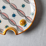 Fish Plate Round (L) Mrs.Breeze in the desert