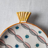 Fish Plate Round (L) Mrs.Breeze in the desert