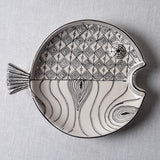 Fish Plate Round (L) Mr. Half and Half