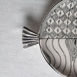 Fish Plate Round (L) Mr. Half and Half