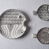 Fish Plate Round (L) Mr. Half and Half
