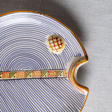 Fish Plate Round (L) Mr. Blue in Stripes