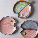 Fish Plate Round (M) Mr. Blue and Red