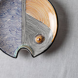 Fish Plate Round (M) Mr. Blue and Yellow's buddy