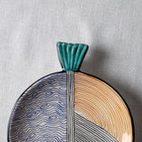 Fish Plate Round (M) Mr. Blue and Yellow's buddy