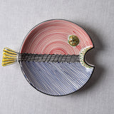 Fish Plate Round (M) Mr. Blue and Red