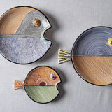 Fish Plate Round (M) Mr. Blue and Yellow
