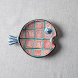 Fish Plate Round (S) Mrs. Beautiful Squares