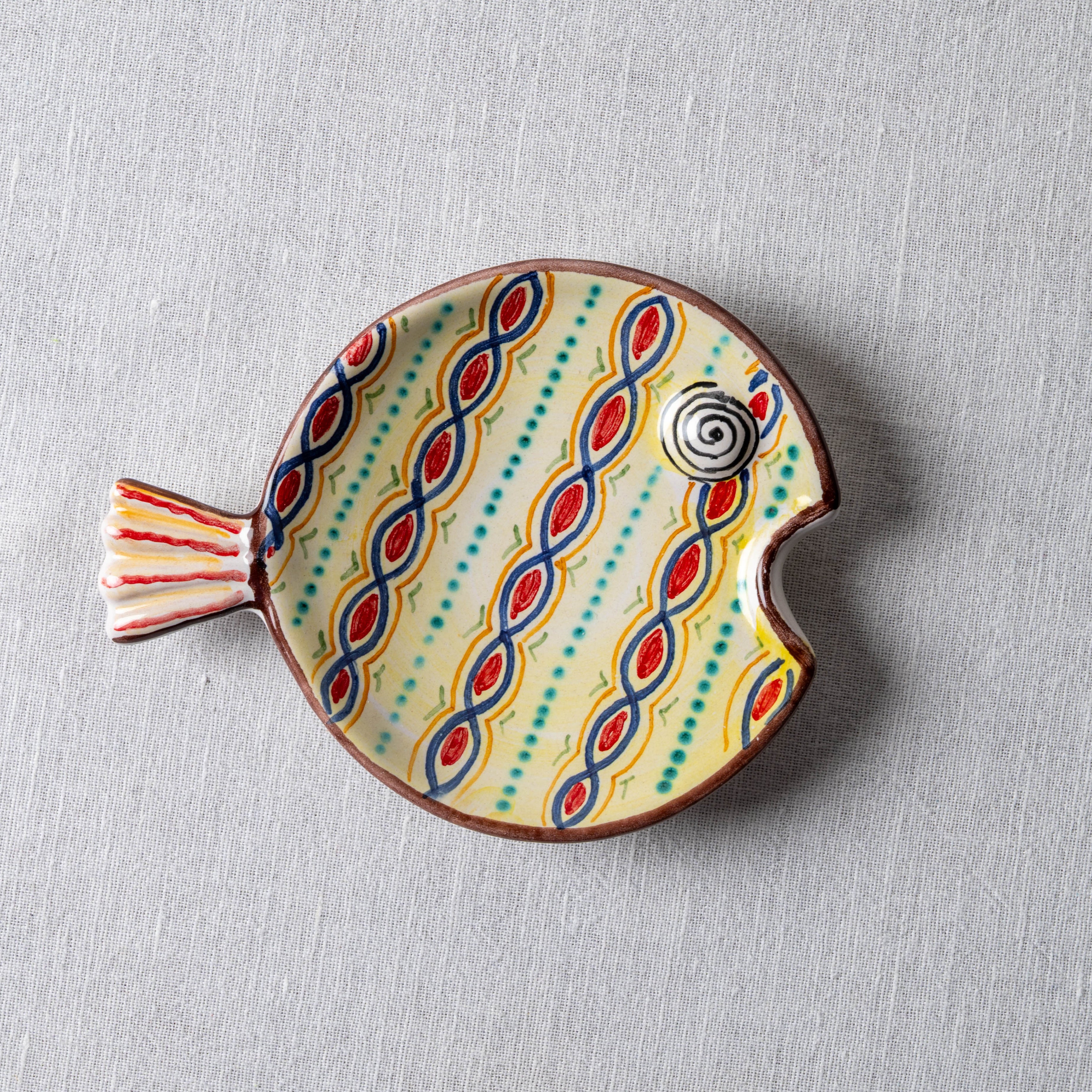 Fish Plate Round (S) Mrs. Chains – Argillarte