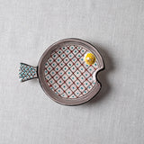 Fish Plate Round (S) Mrs. Soft in Pink