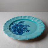 Serving Plate (L) Fioraccio in Blue and Tiffany