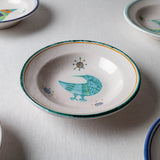 Bowl (S) Retro Bird 01/03 in Metallic Green