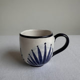 Cup Blue Flower, XL size