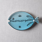 Fish Plate Long (S) Blooming in Azure