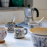 Espresso Cup Lady Pompei in Olive Green