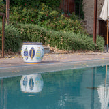 Flower Pot With Fish Motif