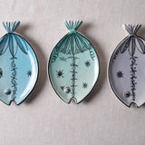 Fish Plate Long (S) Blooming in Azure