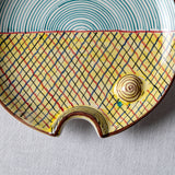 Fish Plate Round (L) Sunrise at the Beach